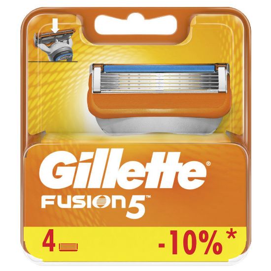 Изображение Сменные кассеты Gillette Fusion5, 4 шт.