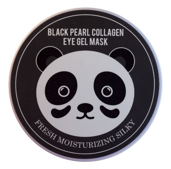 Изображение Гидрогелевые патчи для глаз Fresh Moisturizing Silky Black Pearl Collagen Eye Gel Mask с коллагеном и жемчугом, 60 шт.