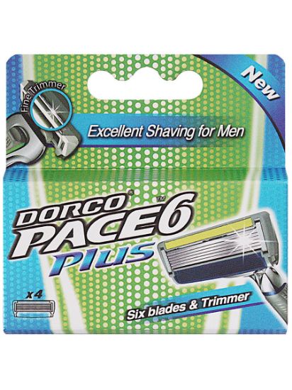 Изображение Сменные кассеты Dorco Pace6 plus, 4 шт.