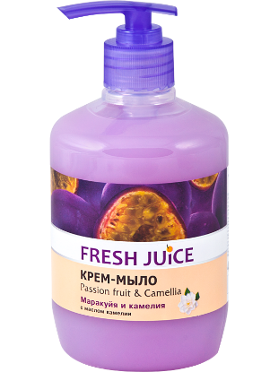 Изображение Крем-мыло Fresh Juice «Passion fruit & Camellia», 460 мл