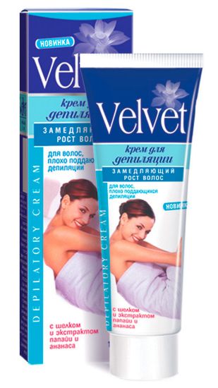 Изображение Velvet Крем для депиляции замедляющий рост волос, 100 мл