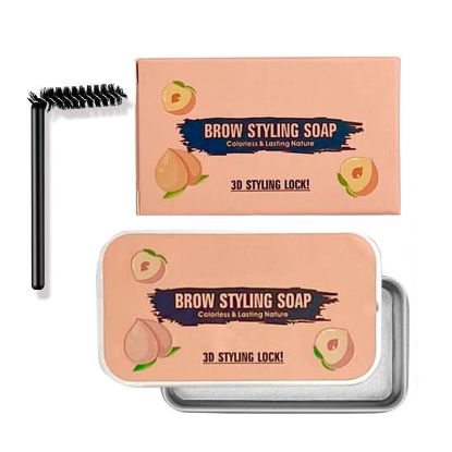 Изображение Фиксирующее воск-мыло для бровей Belenda Beauty 3D Eyebrow Styling Soap персик, 10 г