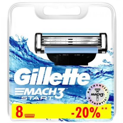 Изображение Сменные кассеты Gillette Mach3 Start, 8 шт.