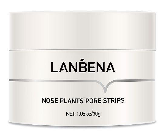 Изображение Маска, очищающая поры на лице от черных точек Lanbena Nose Plants Pore Strips, 30 г