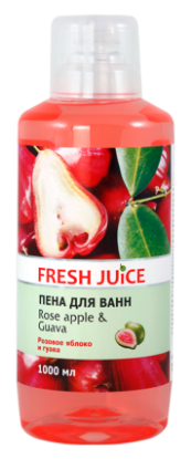 Изображение Пена для ванн Fresh Juice «Rose apple & Guava» розовое яблоко и гуава, 1000 мл