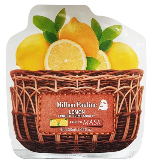 Изображение Тканевая маска с экстрактом лимона Million Pauline Lemon Fruit of Prime Quality Mask, 30 мл