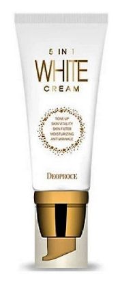 Изображение Осветляющий и омолаживающий крем для лица Deoproce 5 in 1 White Cream,  50 г