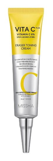 Изображение Антивозрастной тонизирующий крем-ластик с витамином C Missha Vita C Plus Eraser Toning Cream, 30 мл