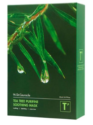 Изображение Набор тканевых масок с экстрактом чайного дерева Dr.Ceuracle Tea Tree Purifine Soothing Mask, 10 шт • 23 мл