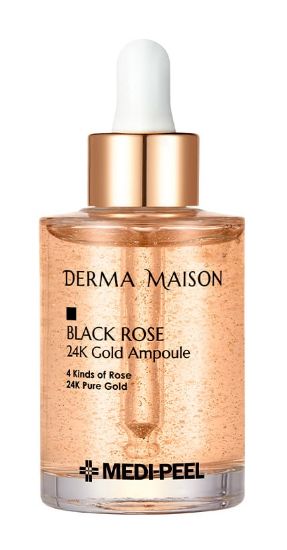 Изображение Ампульная сыворотка с золотом и розой Medi-Peel Derma Maison Black Rose 24K Gold Ampoule, 95 мл