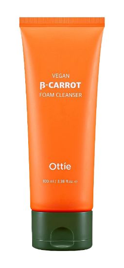 Изображение Очищающая веган-пенка на основе органической моркови Ottie Vegan Beta-Carrot Foam Cleanser, 100 мл