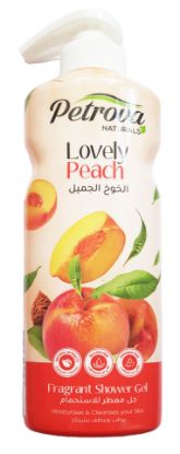 Изображение Гель для душа с ароматом персика Petrova Lovely Peach Fragrant Shower Gel, 400 мл