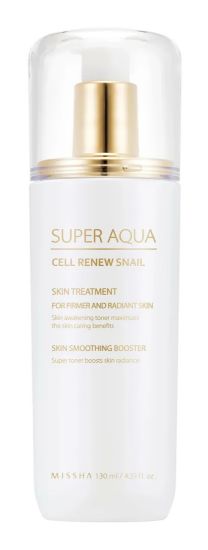 Изображение Регенирирующий тоник для лица с улиточным муцином Missha Super Aqua Cell Renew Snail Skin Treatment, 130 мл