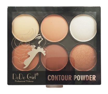 Изображение Палетка для контуринга DoDo Girl Contour Powder, 6 оттенков