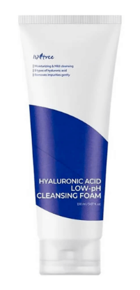 Изображение Слабокислотная увлажняющая пенка для умывания IsNtree Hyaluronic Acid Low-pH Cleansing Foam, 150 мл