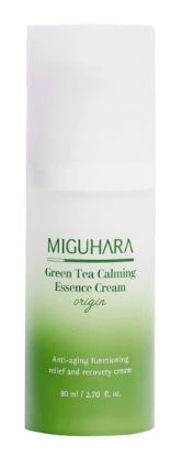 Изображение Противовозрастная крем-эссенция  для лица Miguhara Green Tea Calming Essence Cream Origin, 80 мл