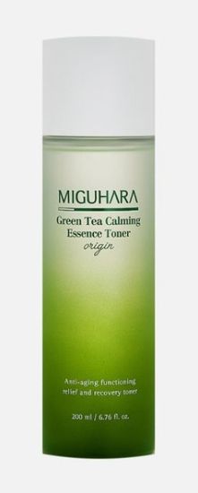 Изображение Антивозрастной тонер для лица Miguhara Green Tea Calming Essence Toner origin, 200 мл