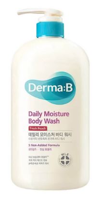 Изображение Ламеллярный гель для душа Derma:B Daily Moisture Body Wash Fresh Peach с ароматом персика, 1000 мл